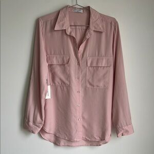Aritzia Soft Pink Button-Down Shirt